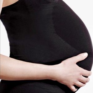 Maternity underbust support tank top.